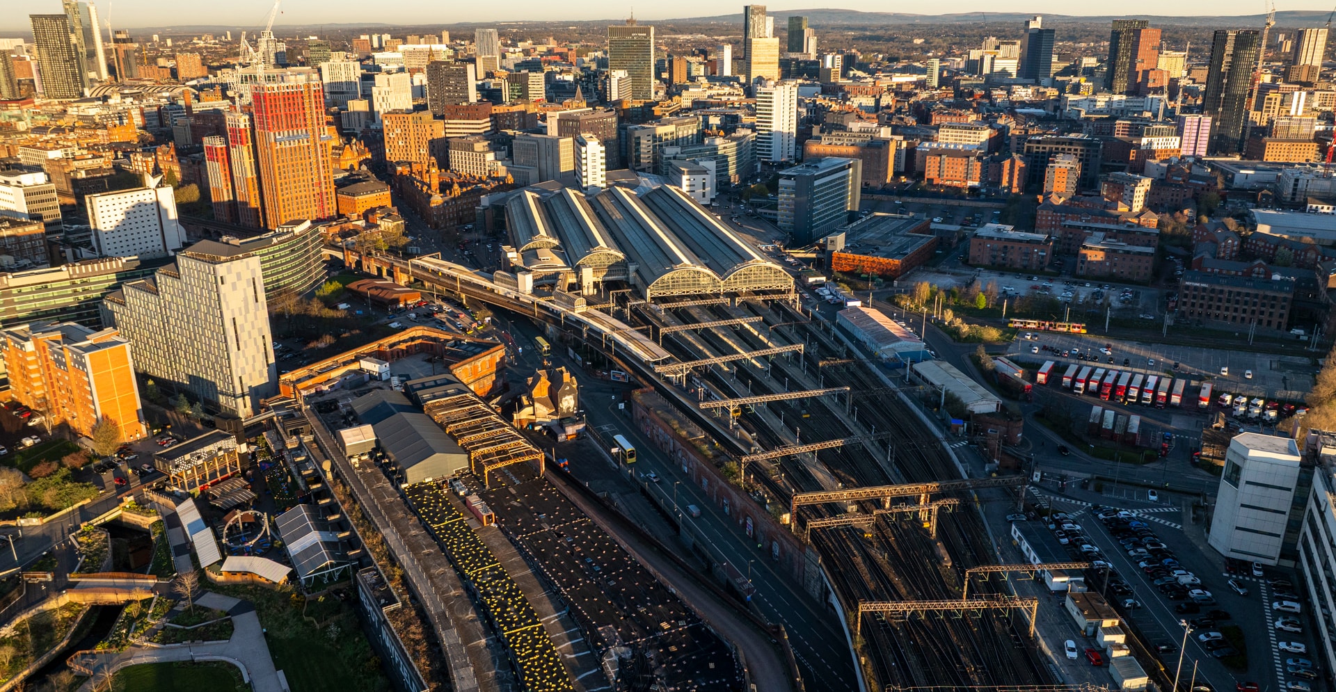 Manchester Cityscape in the morning