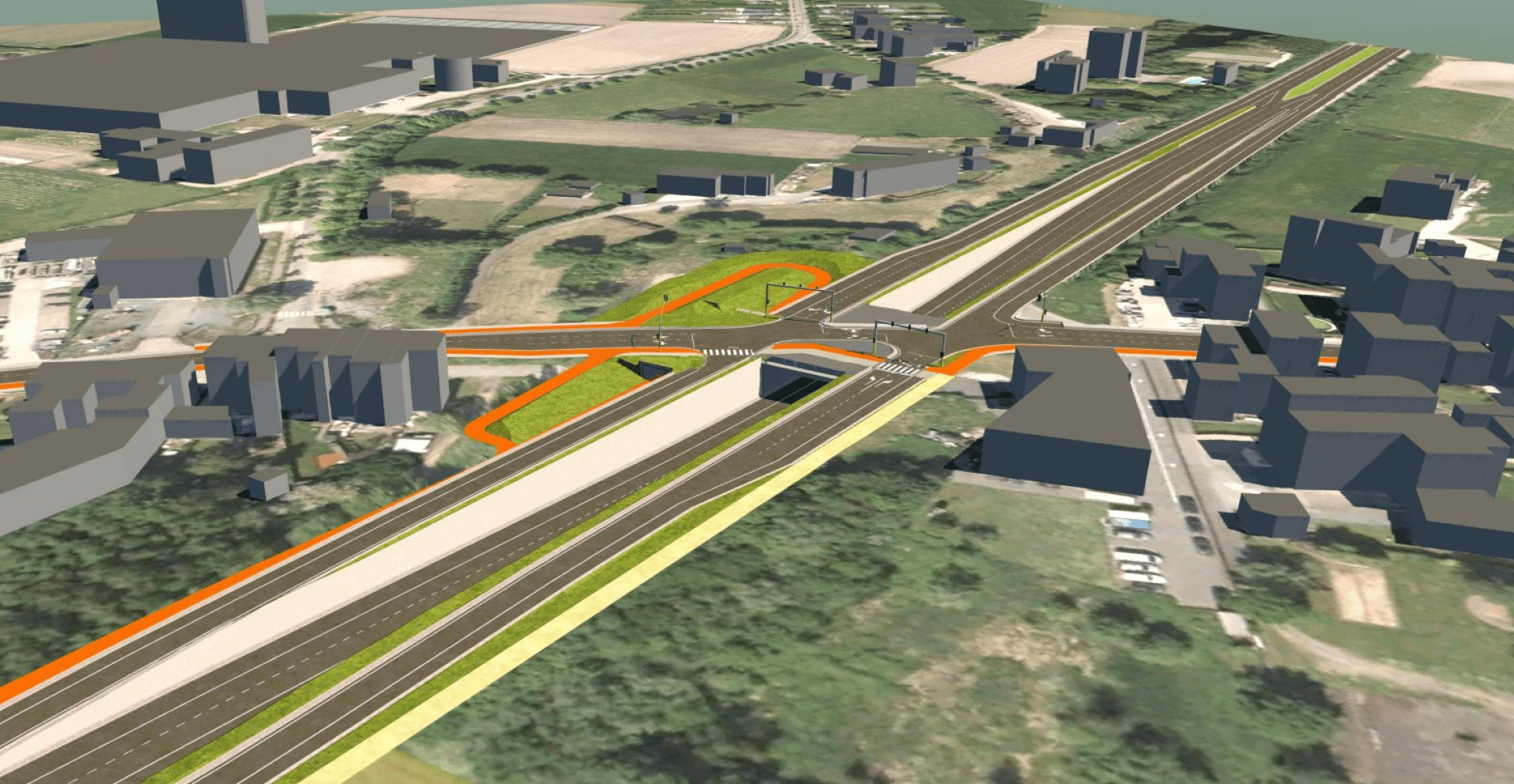 Een ontwerpschets van de N171
