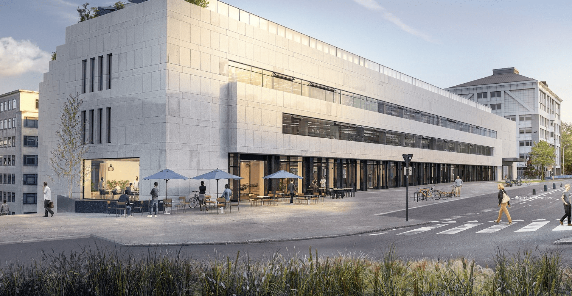 La vue du bâtiment Pachéco après rénovation