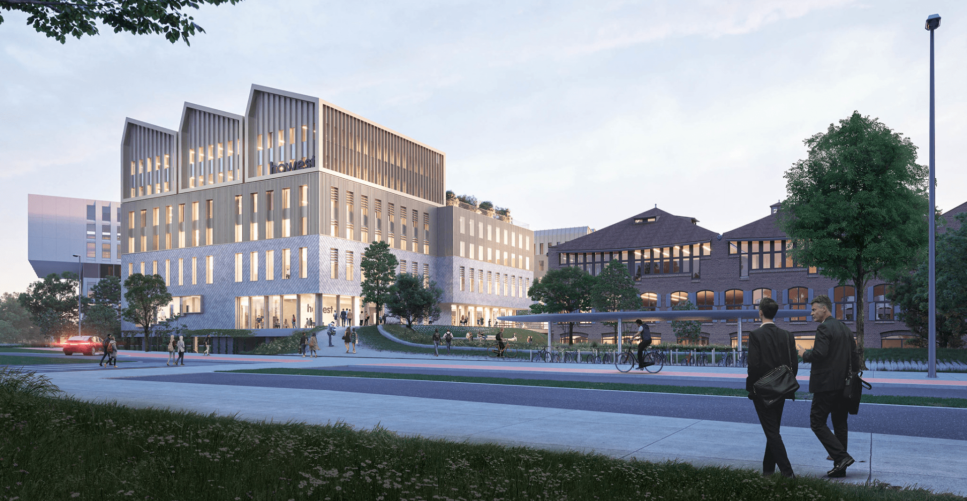 De nieuwe campus van Howest in Brugge