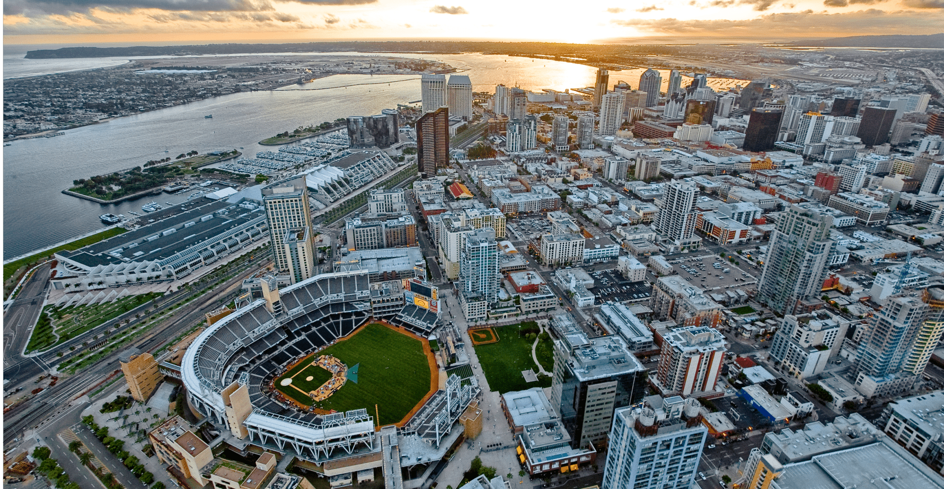 Aerial view of San Diego
